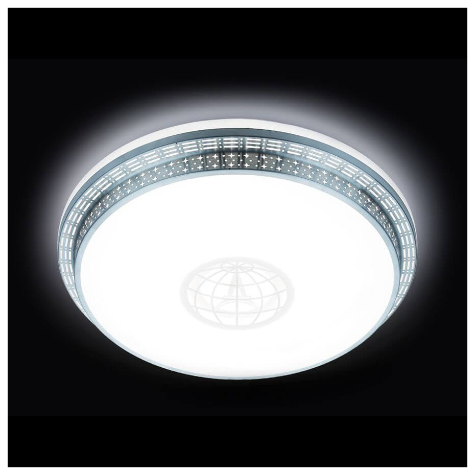 фото Потолочный светильник ambrella light orbital design f128-wh-sl-72w-d500