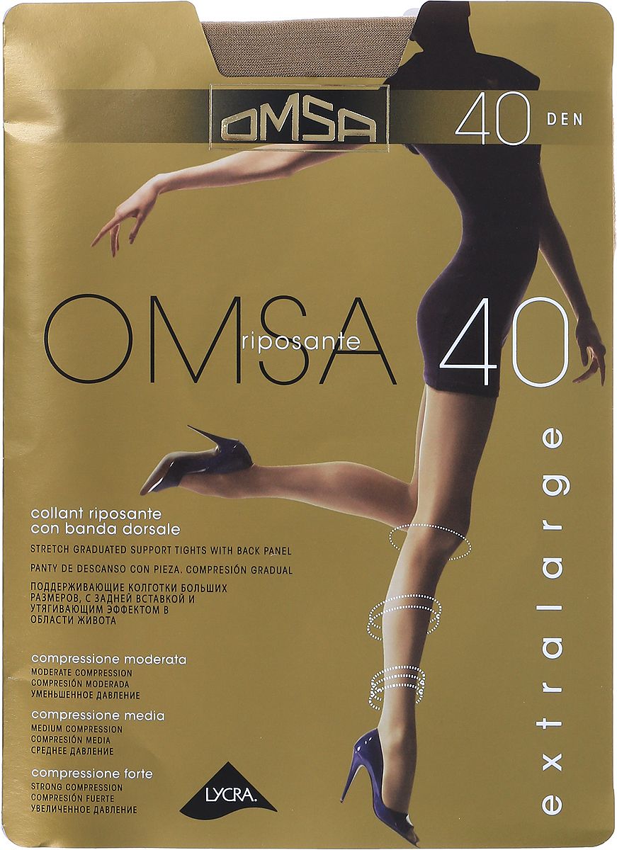 фото Колготки omsa omsa 40 / caramello (телесный) / 5 (xl)