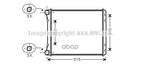 

Радиатор охлаждения AVA QUALITY COOLING AIA2220