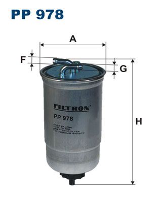 фото Фильтр топливный filtron pp989/2