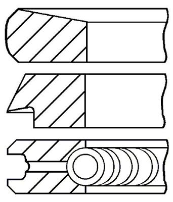 

Комплект поршневых колец GOETZE ENGINE 08-107000-00