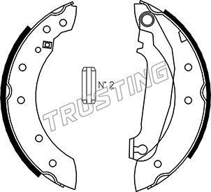 

Комплект тормозных колодок TRUSTING 127.270