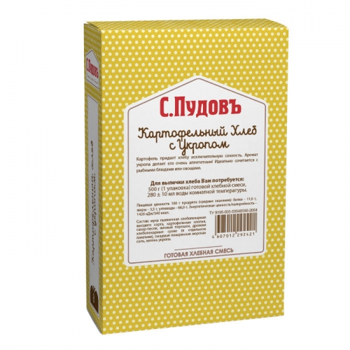 

Хлебная смесь картофельный хлеб с укропом 500 г