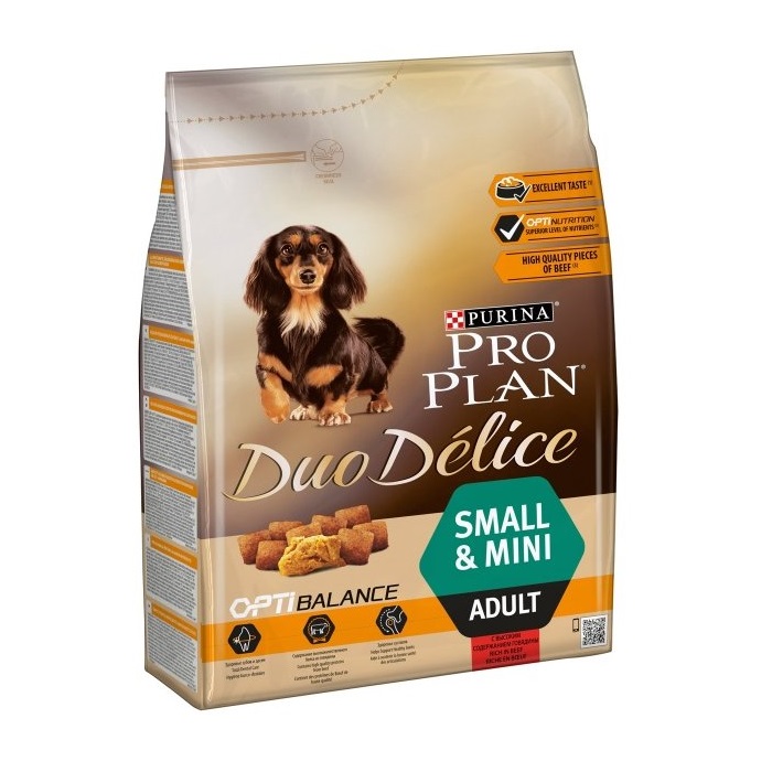 

Сухой корм для собак PRO PLAN Duo Delice Small & Mini Adult, курица и рис, 8шт по 0,7кг, Duo Delice Small & Mini Adult