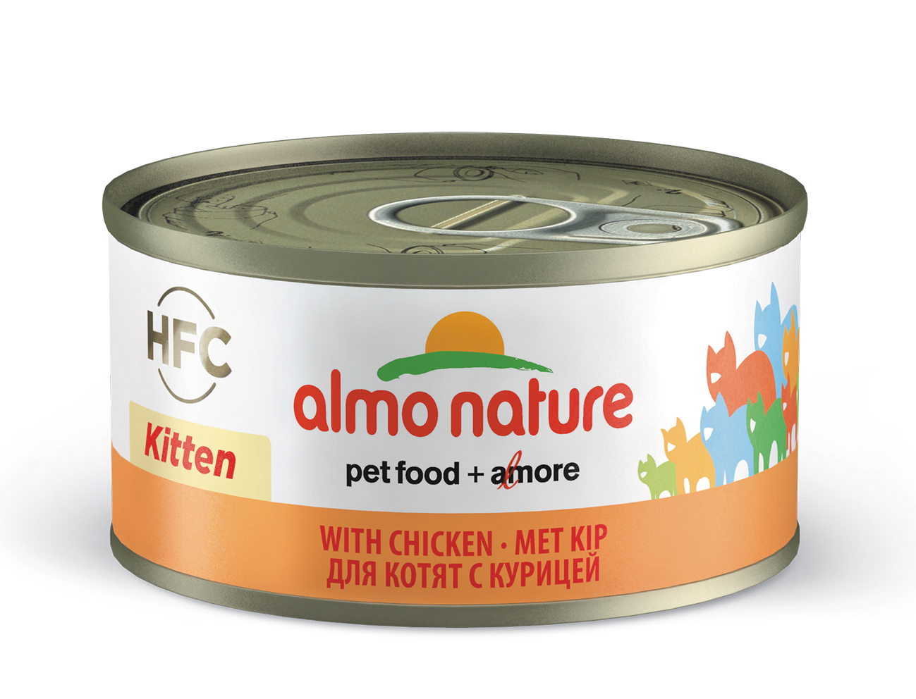 

Консервы для котят Almo Nature HFC Kitten, курица, 24шт по 70г, HFC Kitten