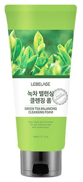 фото Пенка для умывания lebelage green tea balancing cleansing foam180 мл