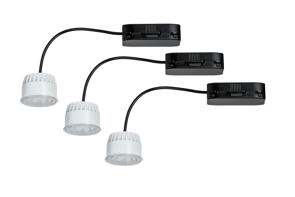 фото Комплект ламп ebl coin led 3x6,5w 51mm klar/kst 93818 paulmann