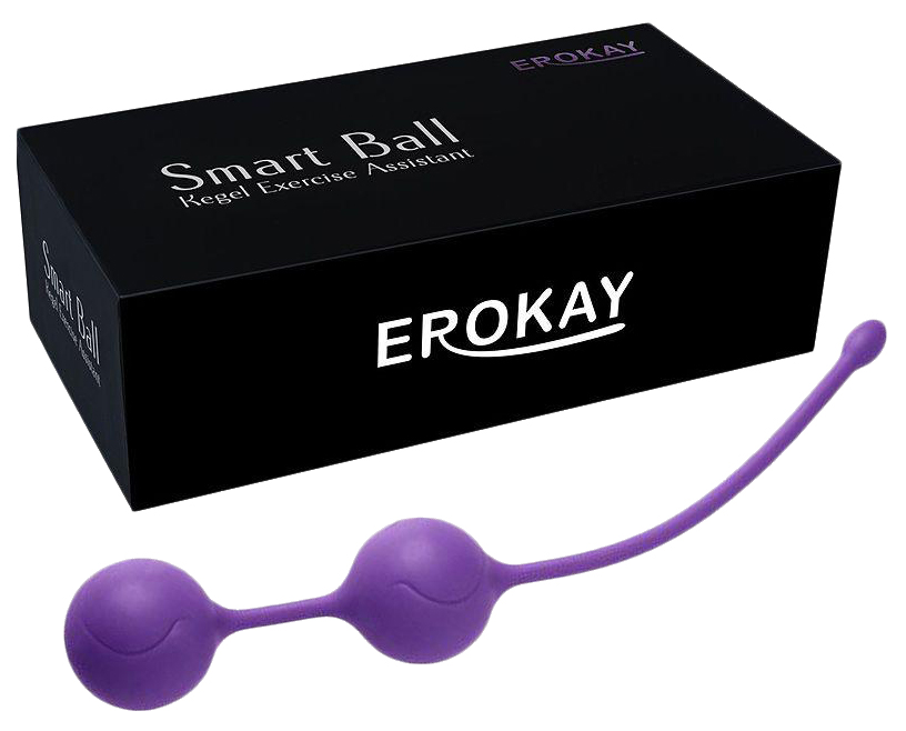 фото Фиолетовые металлические шарики с хвостиком в силиконовой оболочке erokay