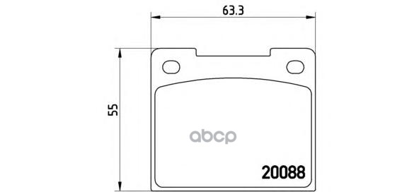 

Тормозные колодки brembo P86001