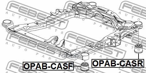 фото Сайлентблок febest opabcasf