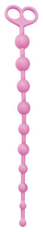 фото Розовая анальная цепочка из 10 звеньев anal juggling ball silicone 33,6 см toyz4lovers