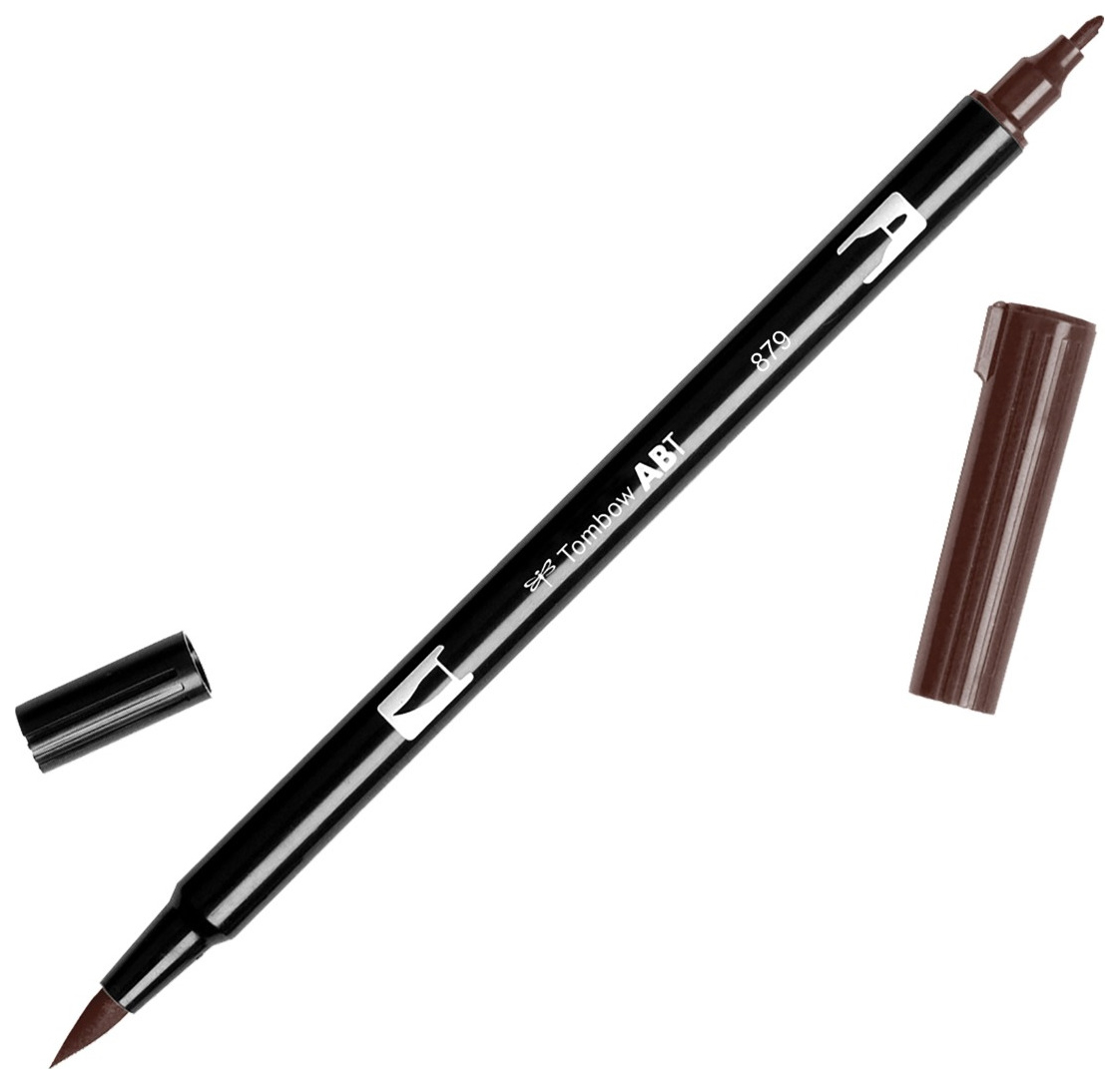 

Брашпен Tombow ABT Dual Brush Pen 879 коричневый