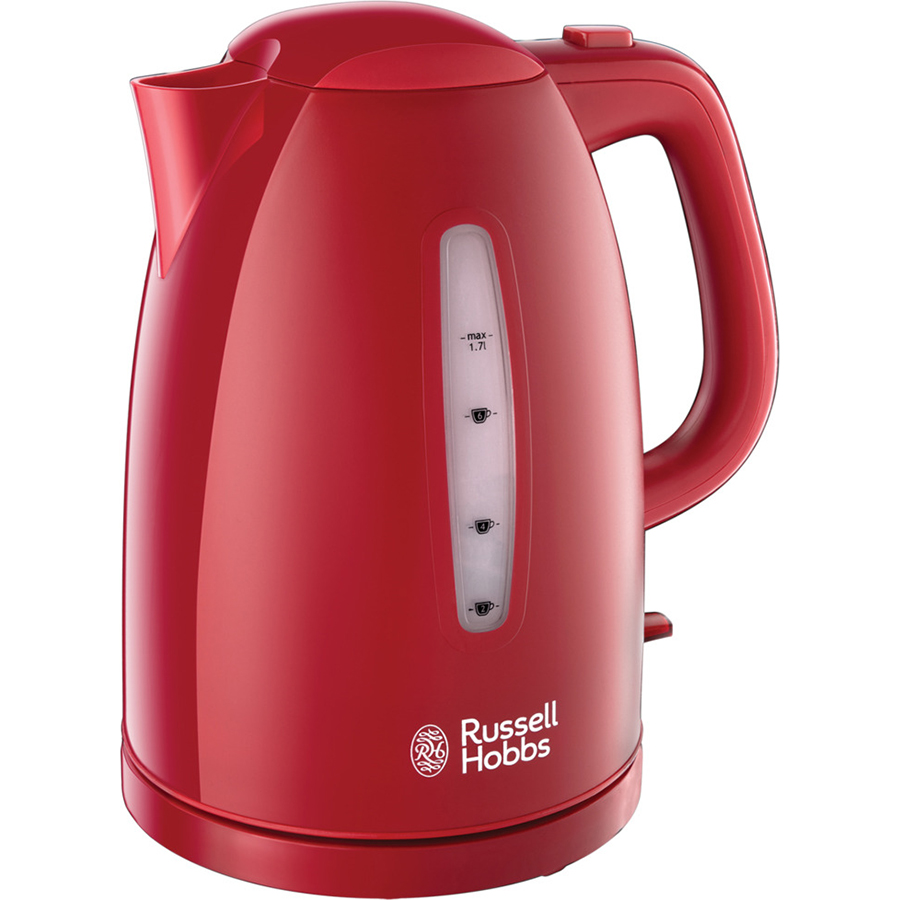 Чайник электрический Russell Hobbs Textures Plus 1.7 л красный чайник электрический russell hobbs colours plus 1 7 л красный