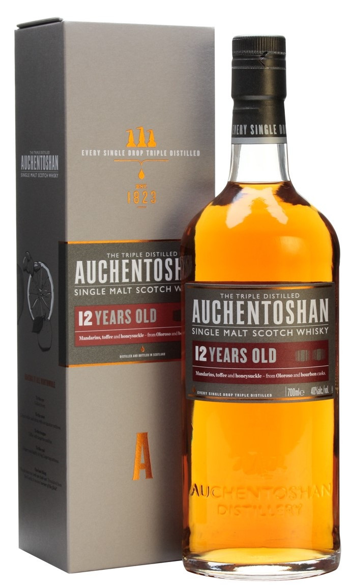 фото Виски auchentoshan 12 years old gift box 0.7 л