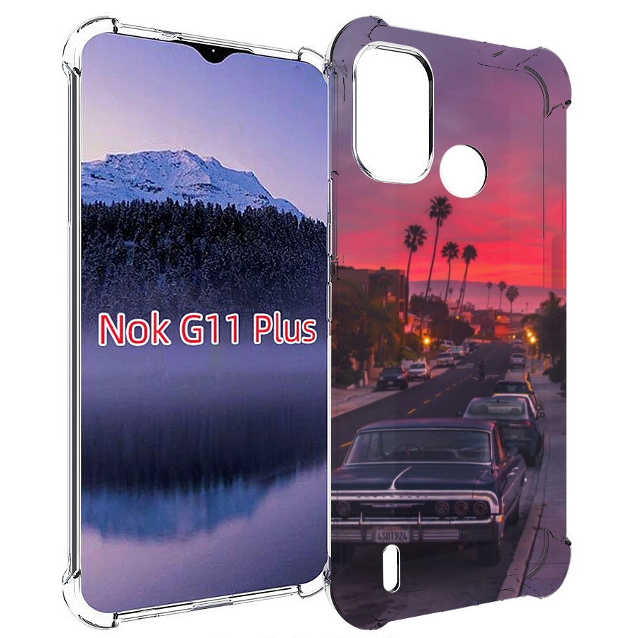 

Чехол MyPads красивая дорога америки для Nokia G11 Plus, Прозрачный, Tocco