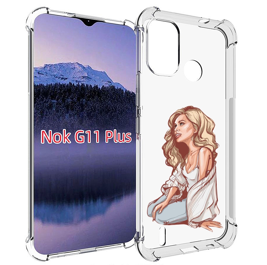 

Чехол MyPads красивая-девушка-в-белом женский для Nokia G11 Plus, Прозрачный, Tocco