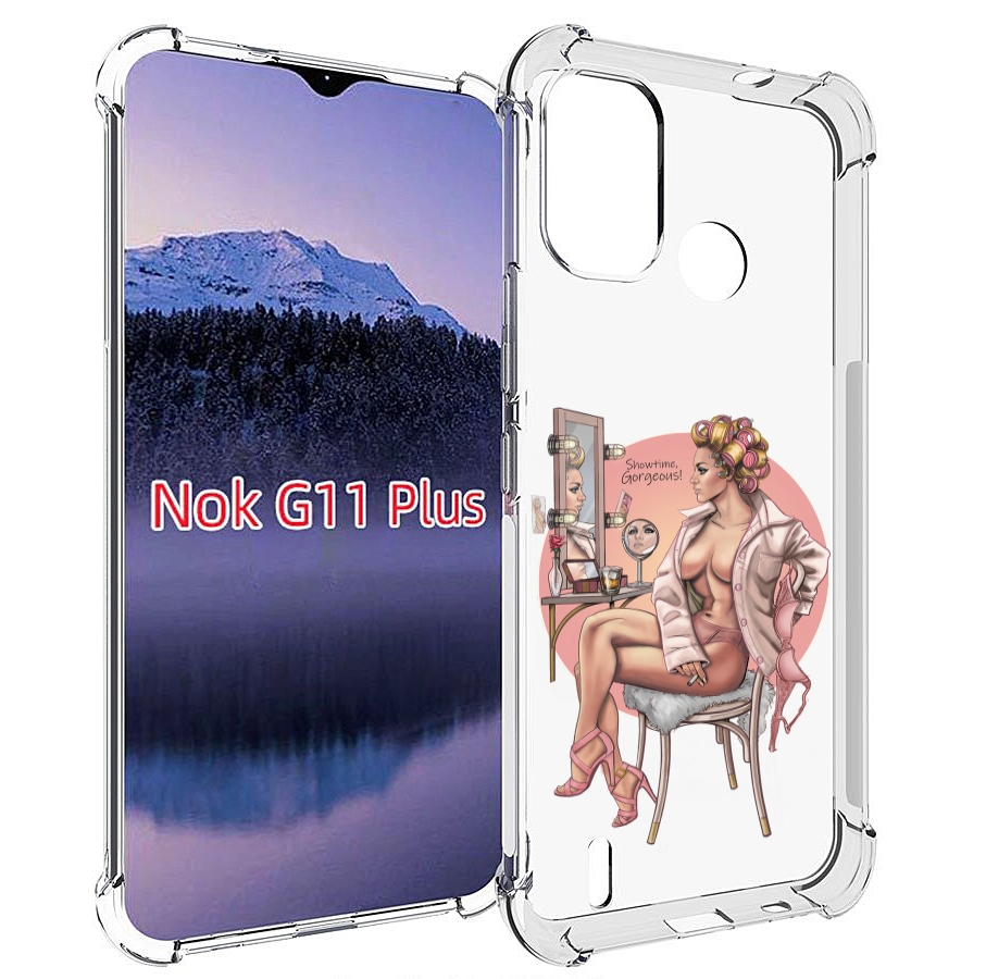 

Чехол MyPads красивая-девушка-с-зеркалом женский для Nokia G11 Plus, Прозрачный, Tocco