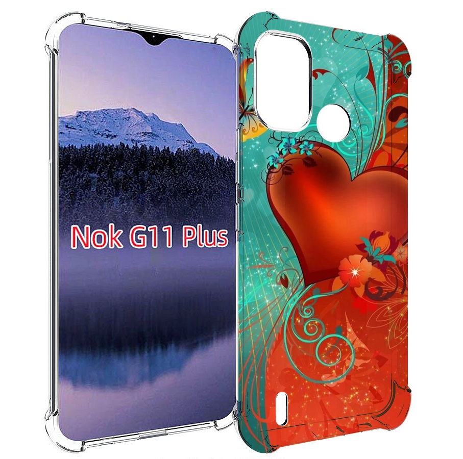 

Чехол MyPads красивые-яркие-сердечки для Nokia G11 Plus, Прозрачный, Tocco
