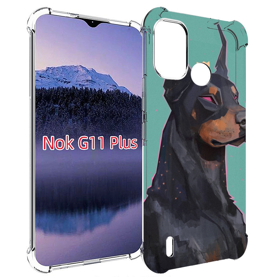 

Чехол MyPads красивый-доберман для Nokia G11 Plus, Прозрачный, Tocco