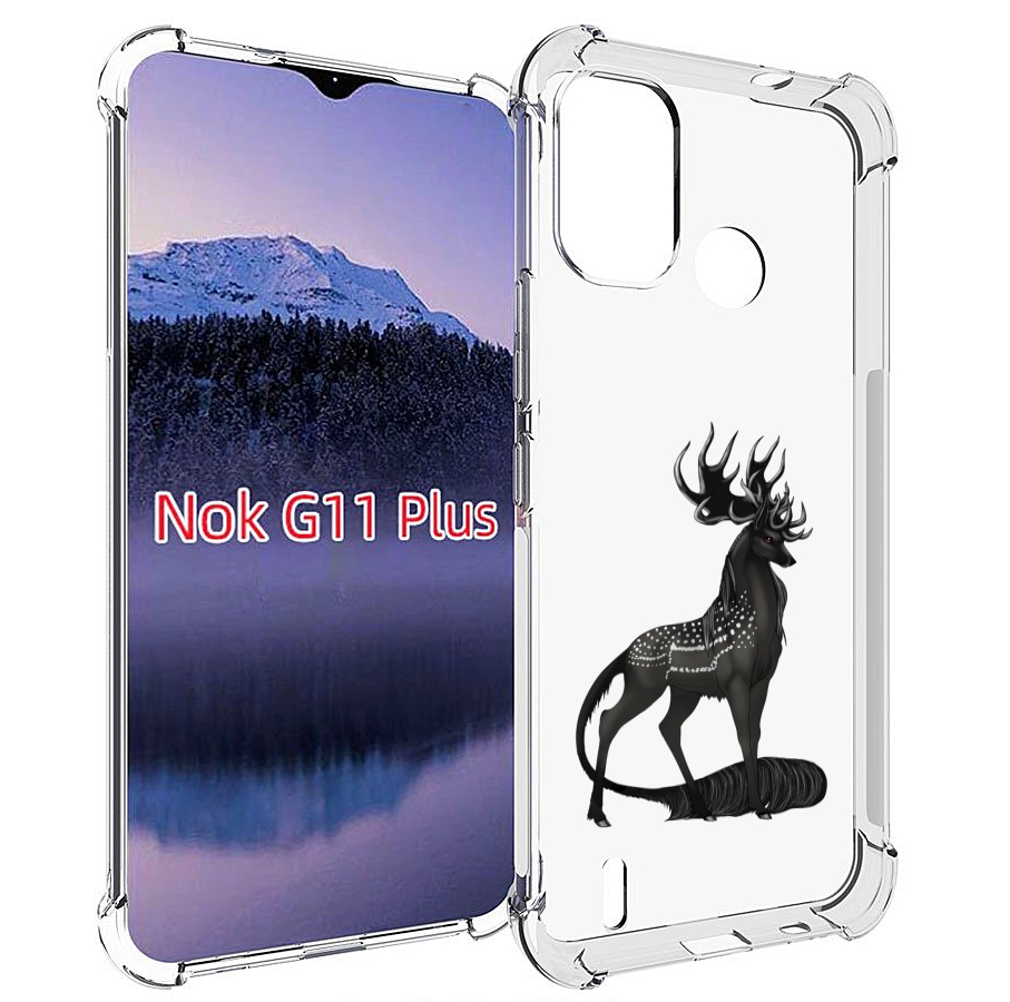 

Чехол MyPads красивый-черный-олень для Nokia G11 Plus, Прозрачный, Tocco