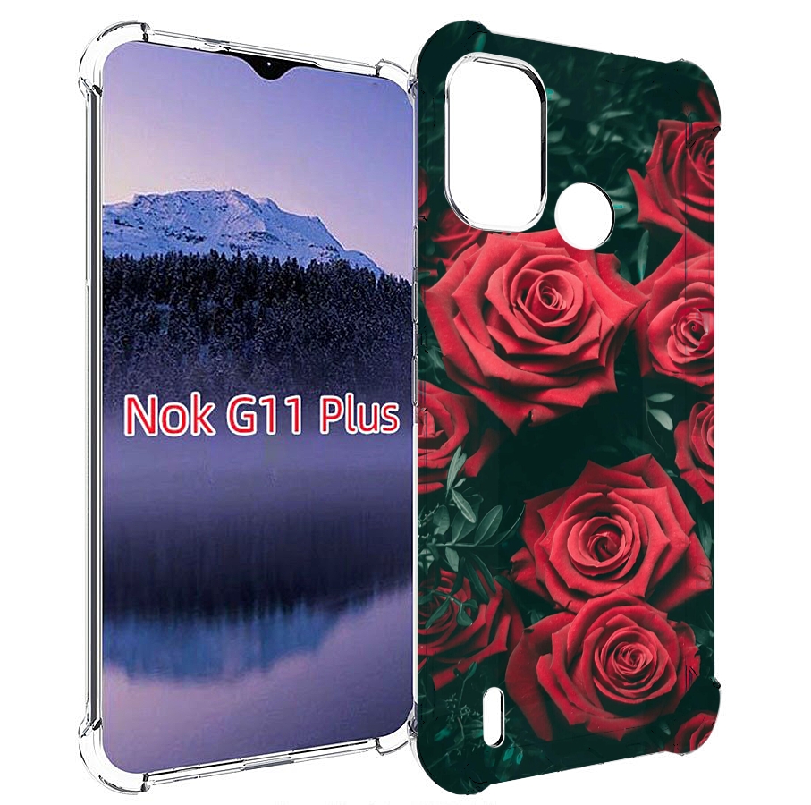 

Чехол MyPads красные-бархатные-розы для Nokia G11 Plus, Прозрачный, Tocco