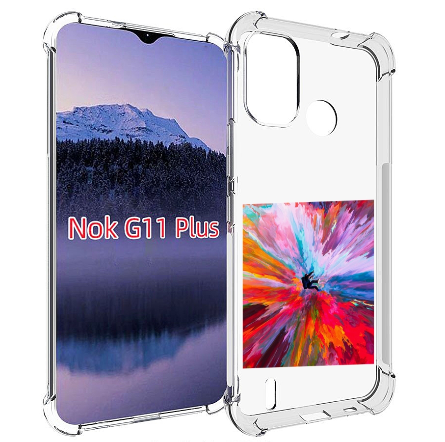 

Чехол MyPads красочный астранавт для Nokia G11 Plus, Прозрачный, Tocco