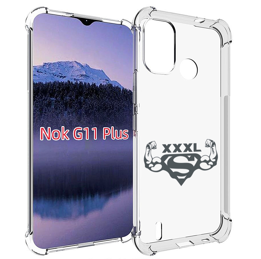 

Чехол MyPads бодибилдинг супермен для Nokia G11 Plus, Прозрачный, Tocco