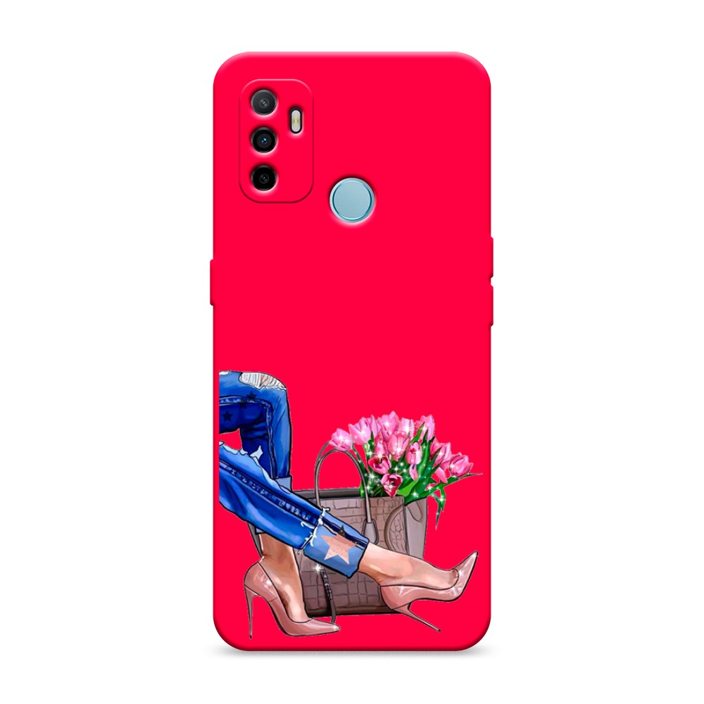 

Матовый силиконовый чехол "Каблучки" на Oppo A53