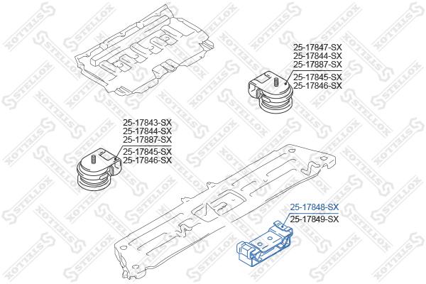 

Опора двигателя Stellox 2517848SX