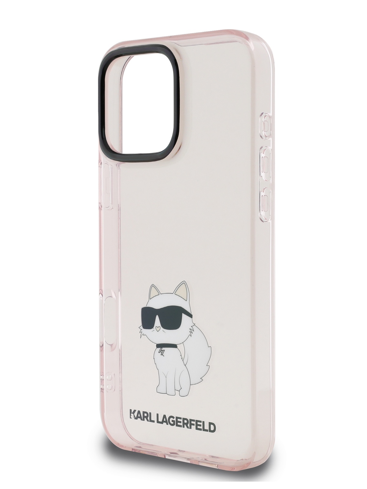 

Чехол Karl Lagerfeld для iPhone 16 Pro Max с принтом IML Choupette, прозрачно-розовый