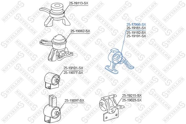 

Опора двигателя Stellox 2517998SX