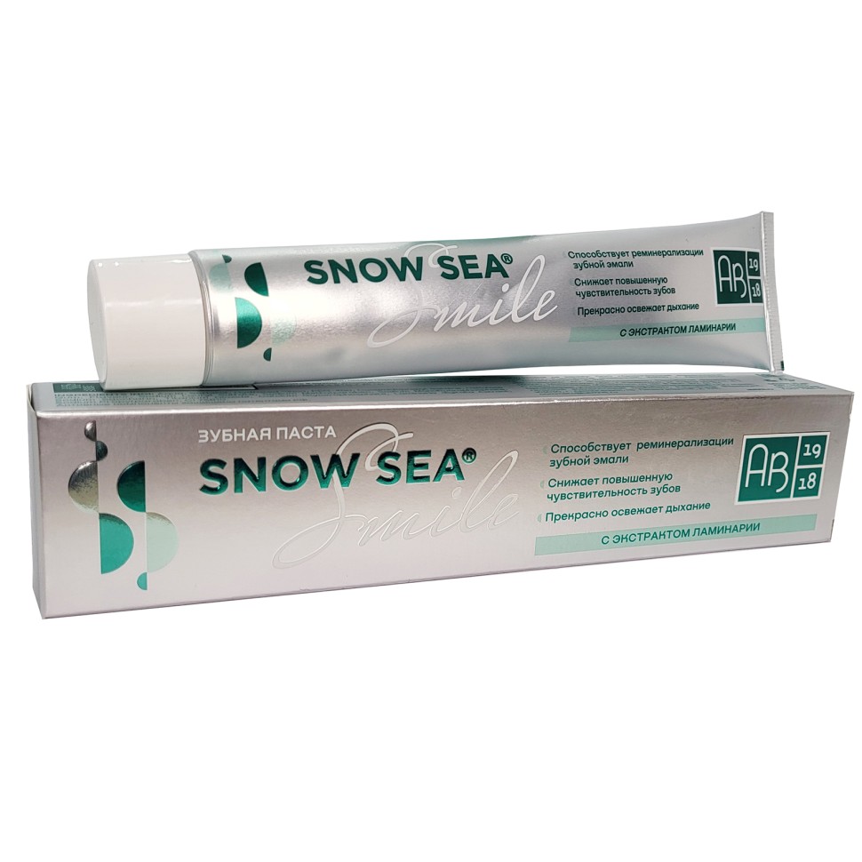 Зубная паста SNOW SEA SMILE с экстрактом ламинарии, объём 75 мл
