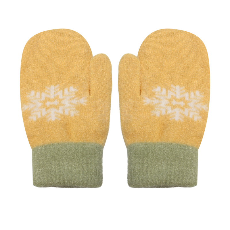 

Варежки детские Little Mania KLU009- цв. желтый р. 14, KLU009-