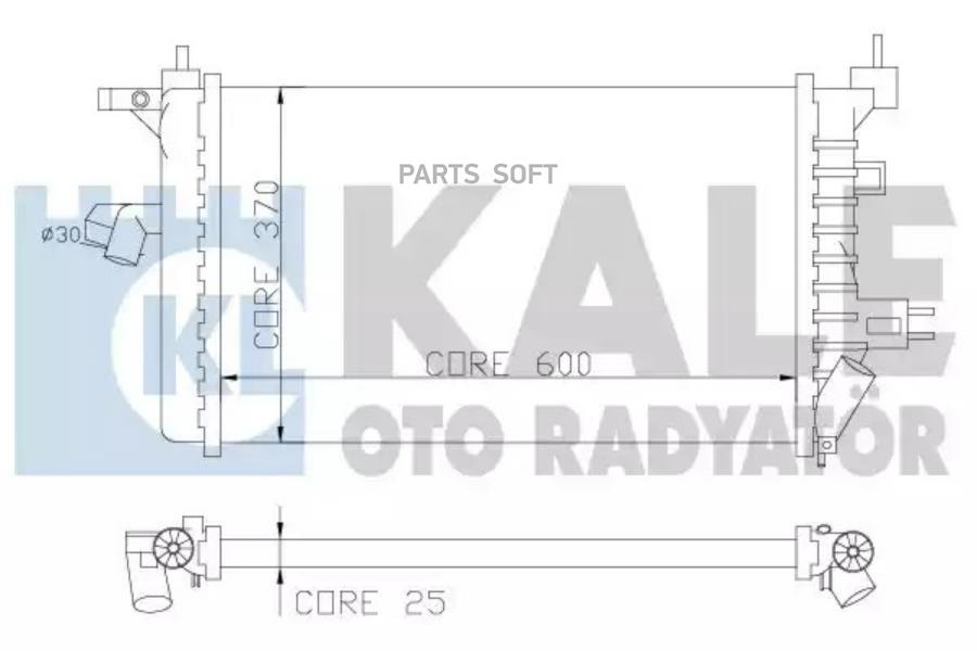 

Радиатор Двигателя Hyundai Coupe KALE арт. 357800