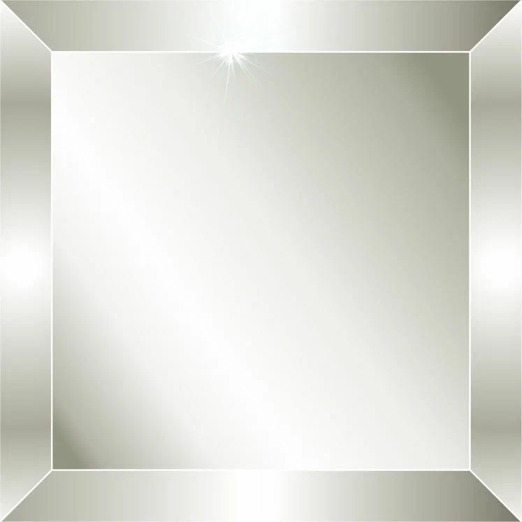 фото Плитка зеркальная silver mirrors с фацетом 10мм 20х20см, 5 шт.