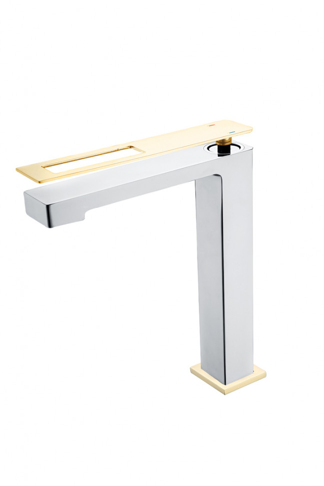 

Смеситель Q для умыв. выс. Boheme ChromeGold 142-CRG