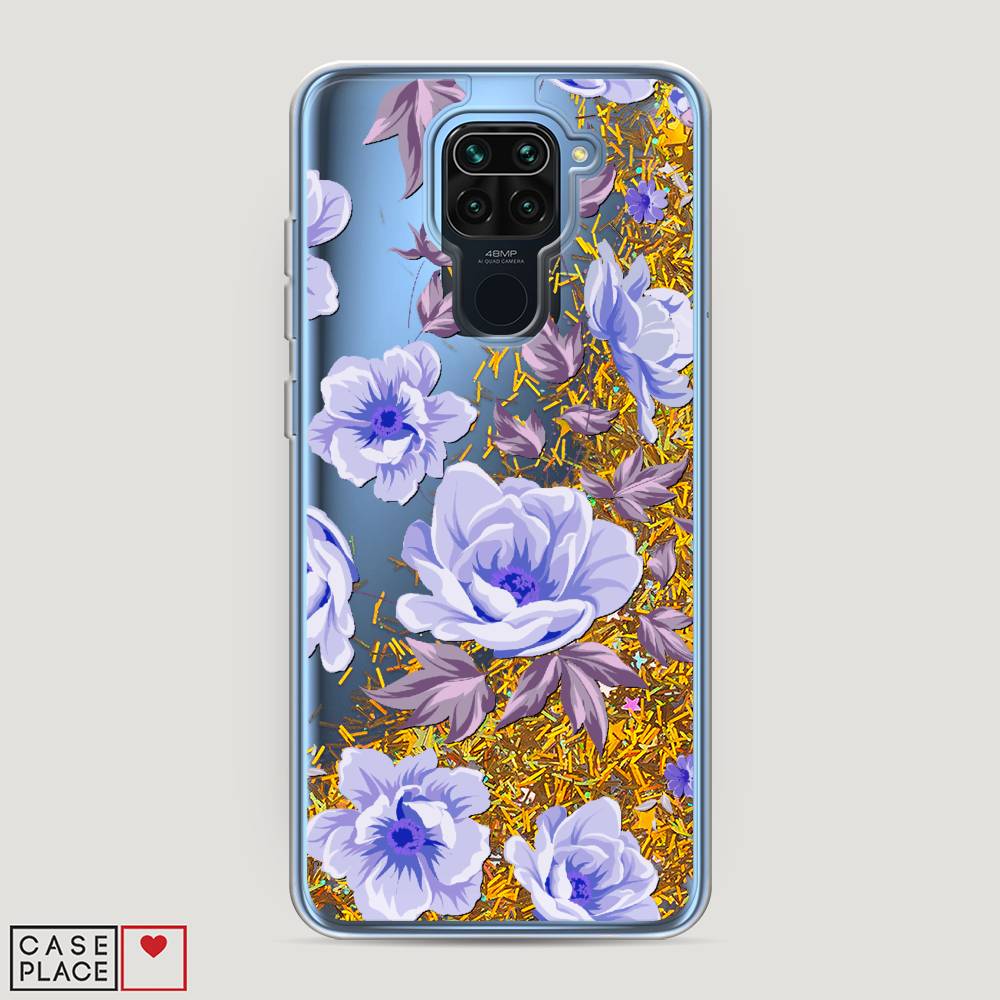 

Жидкий чехол с блестками "Цветочная фантазия 1" на Xiaomi Redmi 10X 4G, 38290-1