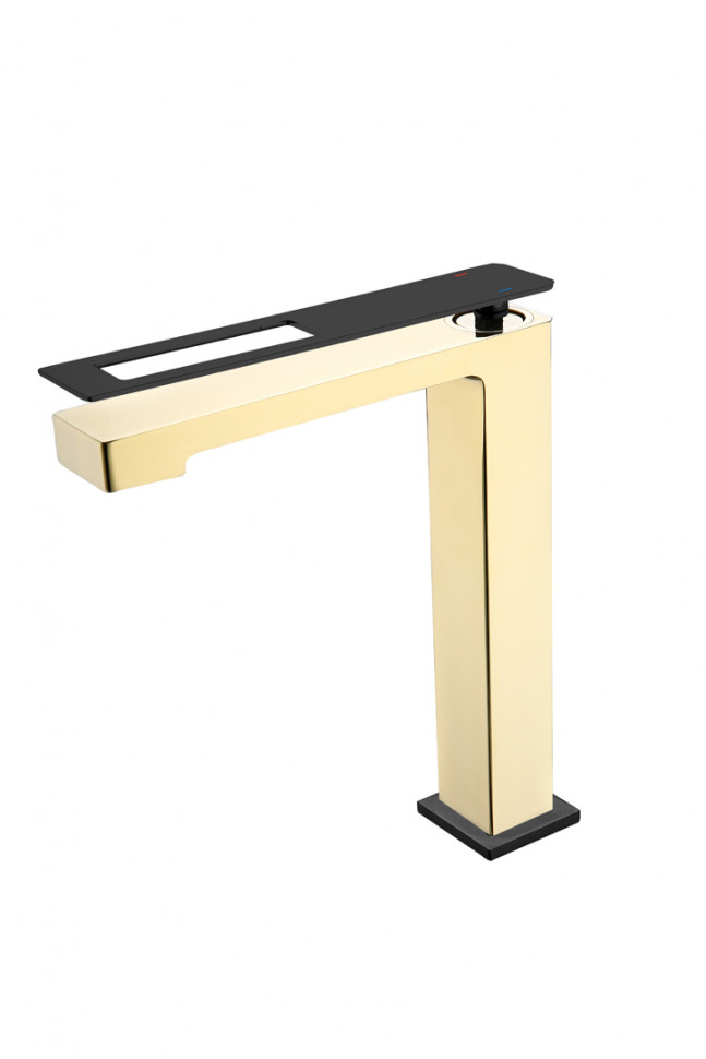 

Смеситель Q для умыв. выс. Boheme GoldChrome 142-GCR
