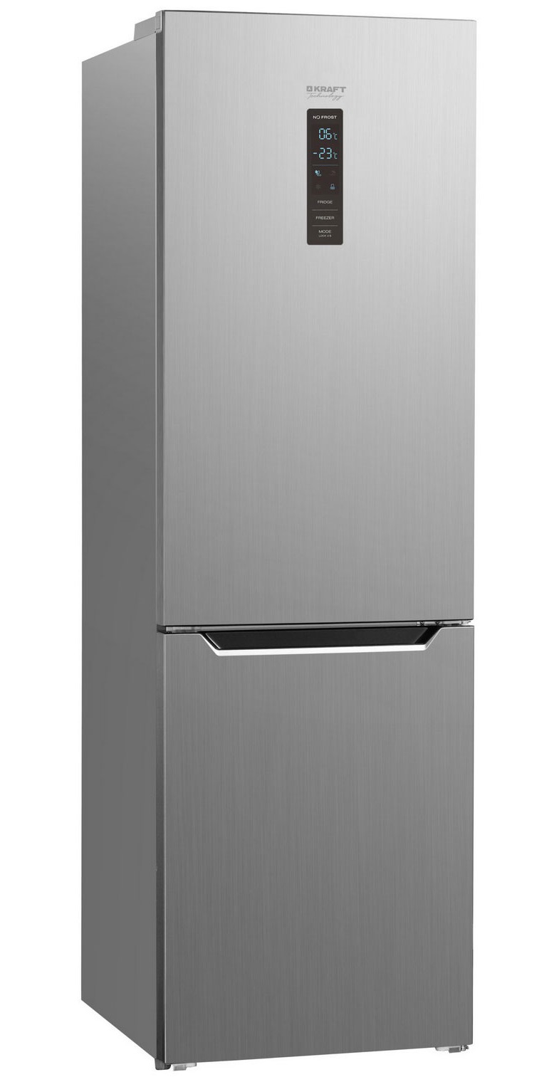 Холодильник KRAFT TNC-NF402X серебристый