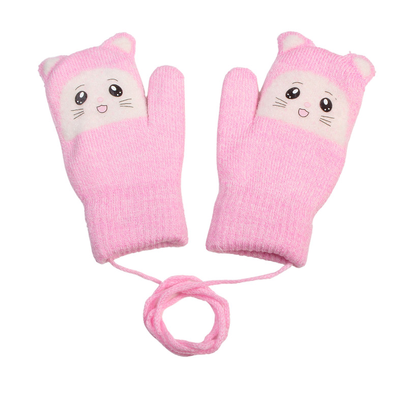 

Варежки детские Little Mania KLU013-LRO цв. розовый р. 13, KLU013-