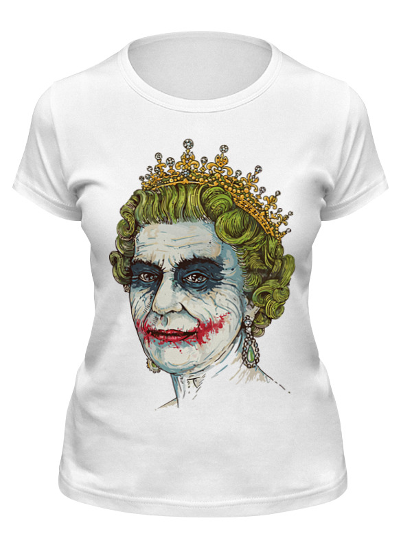 

Футболка женская Printio Боже храни джокера белая M, Боже храни джокера