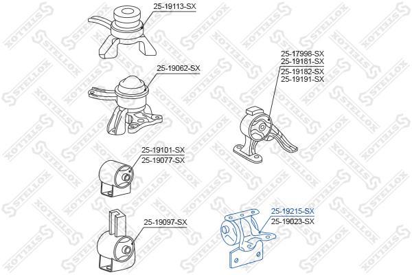 

Опора двигателя Stellox 2519215SX