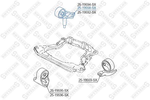 

Опора двигателя Stellox 2519558SX