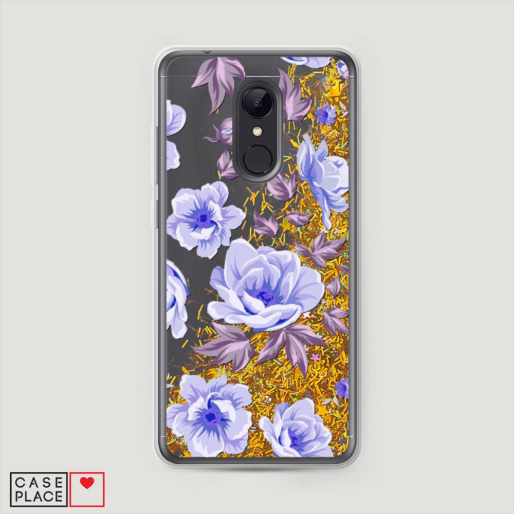 

Жидкий чехол с блестками "Цветочная фантазия 1" на Xiaomi Redmi 5, 33090-1