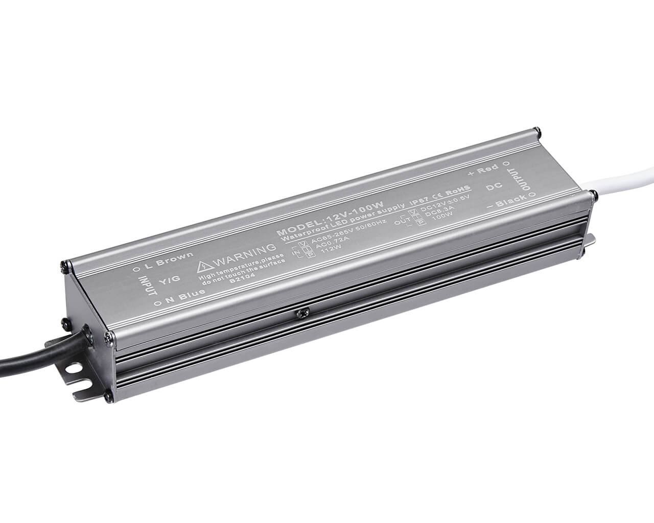 Блок питания LC-WP-100W-12V IP67 8.3 A 210x43x32