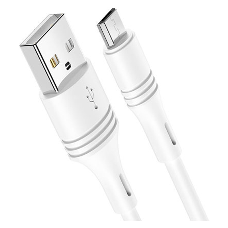 фото Дата-кабель usb универсальный microusb borofone bx43 (белый) basemarket