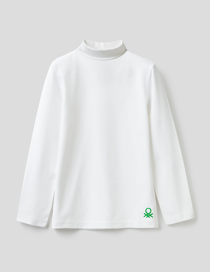 

Водолазка для мальчиков Benetton цв. белый р.116, 21A_3DKEC2197