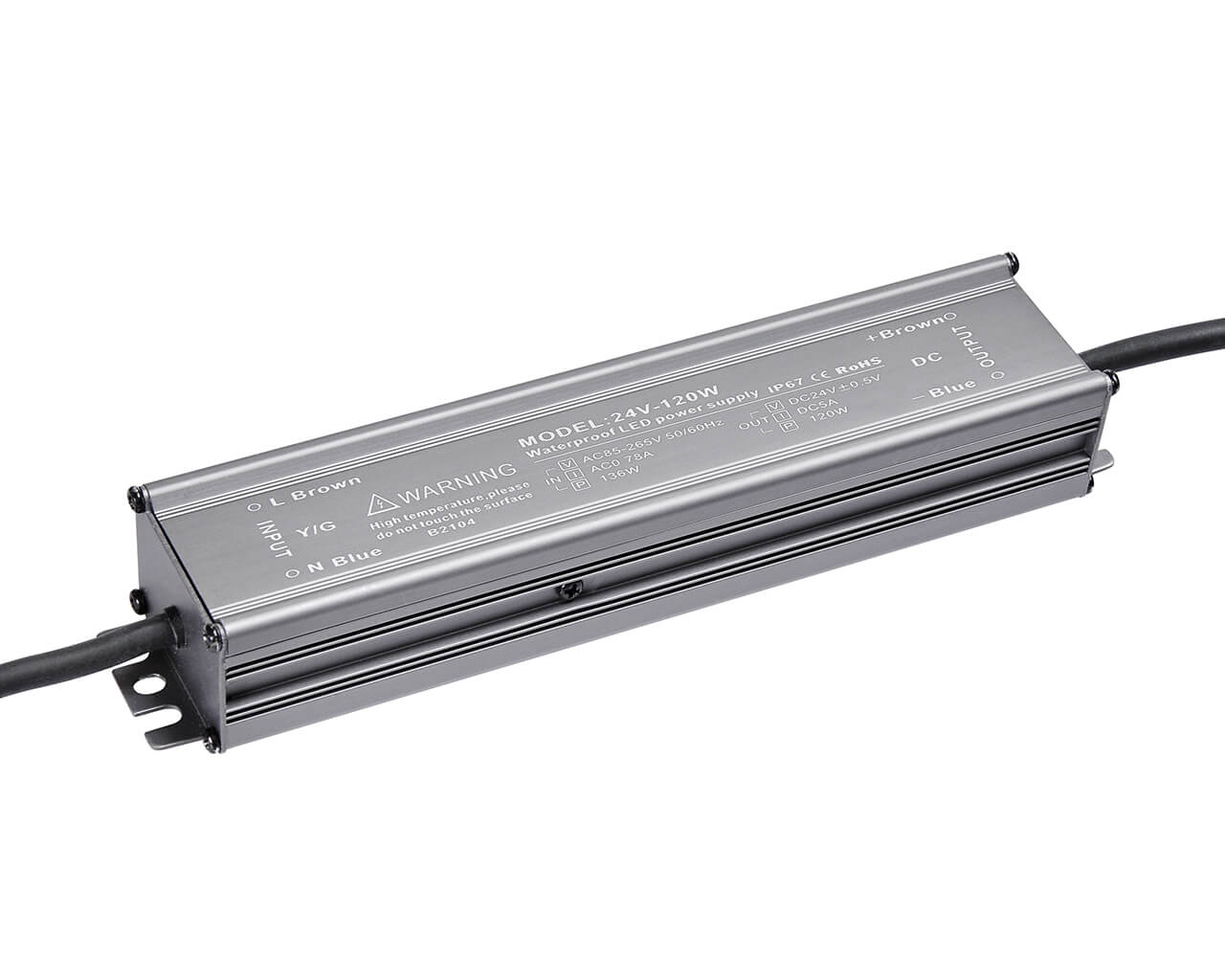 Блок питания LC-WP-120W-24V IP67 5 А 210x43x32