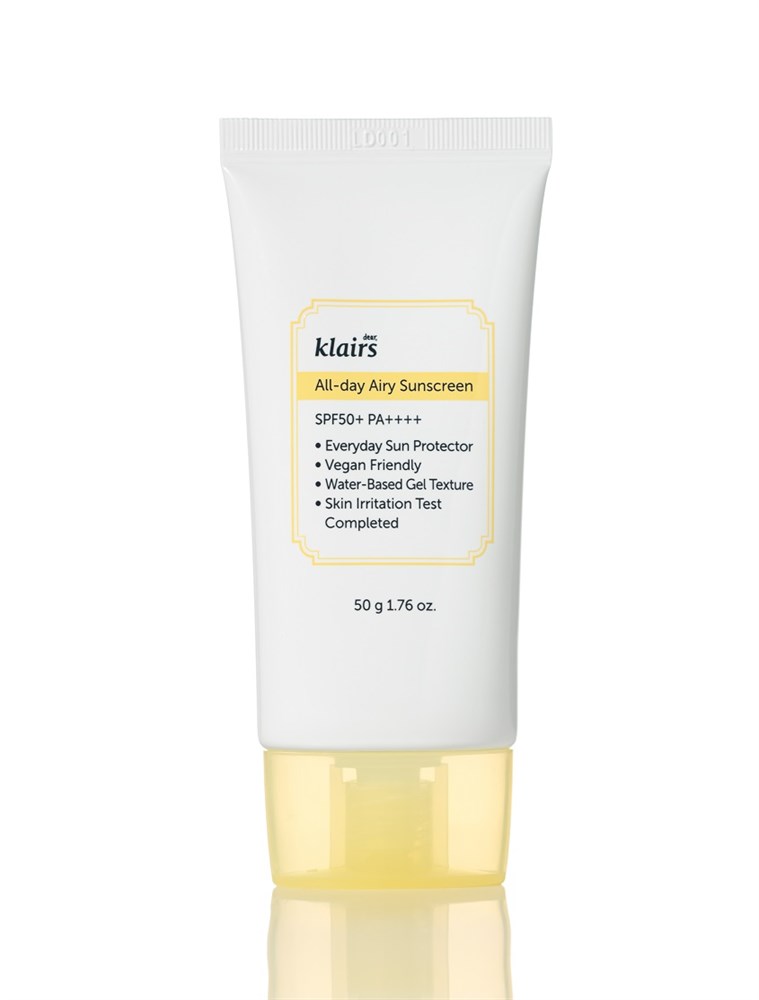 Увлажняющий солнцезащитный крем KLAIRS All-day Airy Sunscreen SPF50 PA++++, 50 г avene солнцезащитный крем spf 50 без отдушек 50 мл