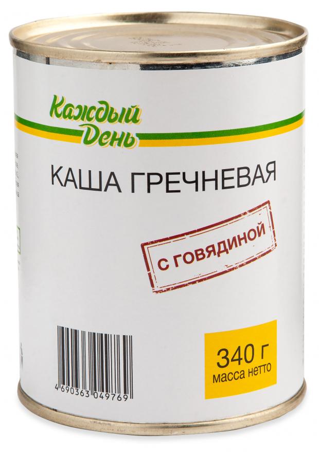 Каша гречневая «Каждый день» с говядиной, 340 г